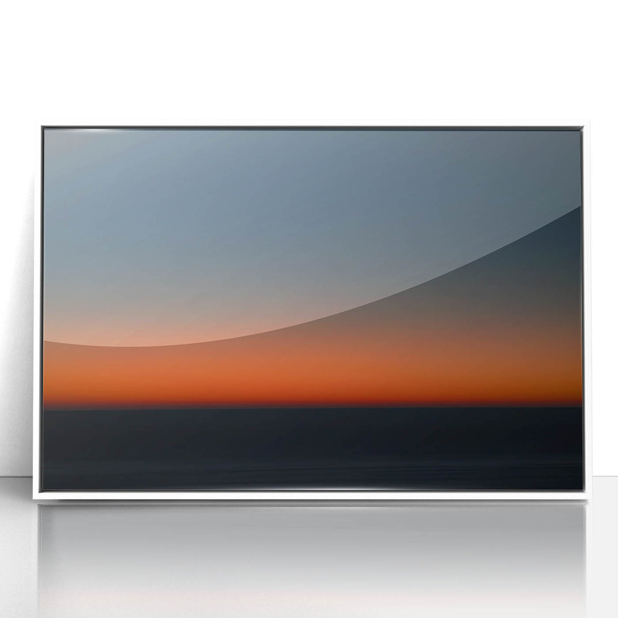 Twilight Gradient – Dynamic Minimal Sunset Abstract Motion Wall Art
