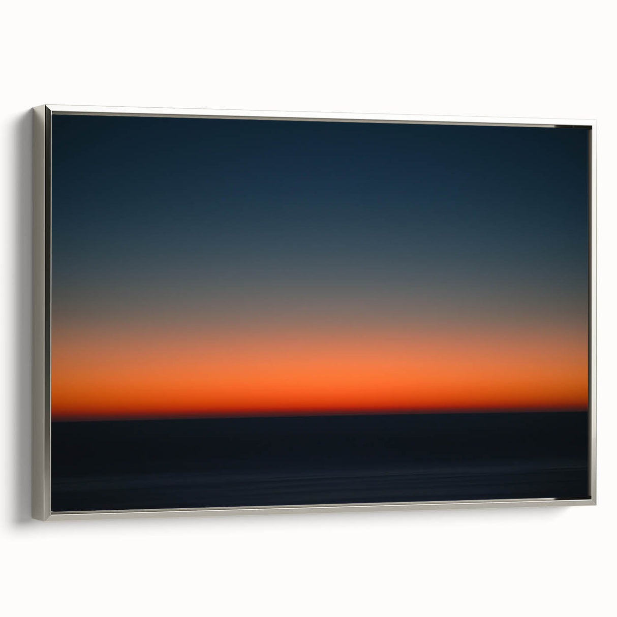 Twilight Gradient – Dynamic Minimal Sunset Abstract Motion Wall Art