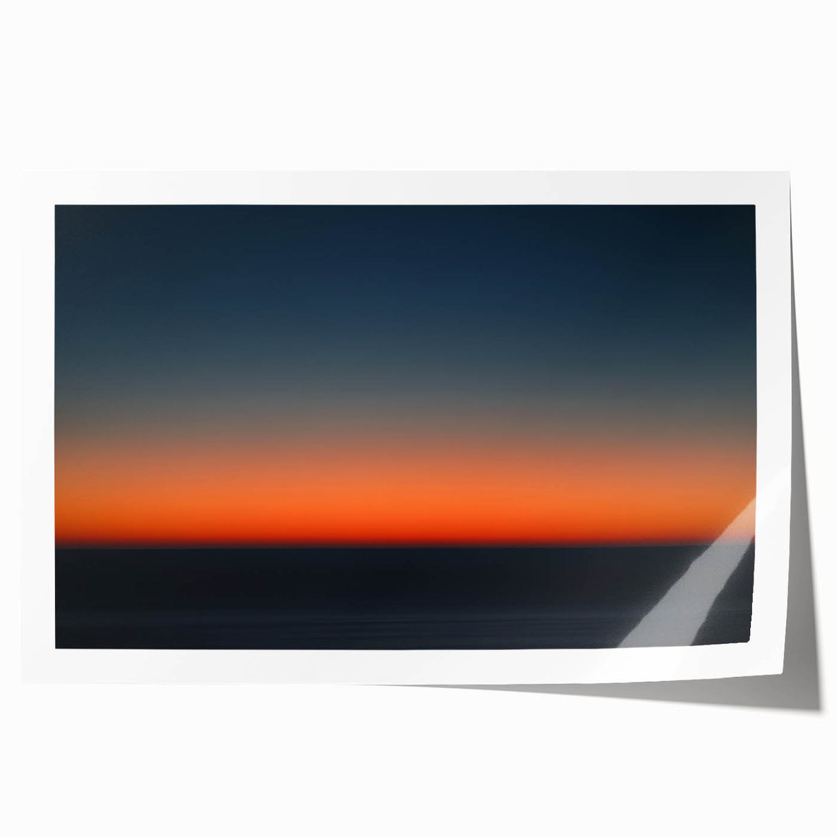 Twilight Gradient – Dynamic Minimal Sunset Abstract Motion Wall Art