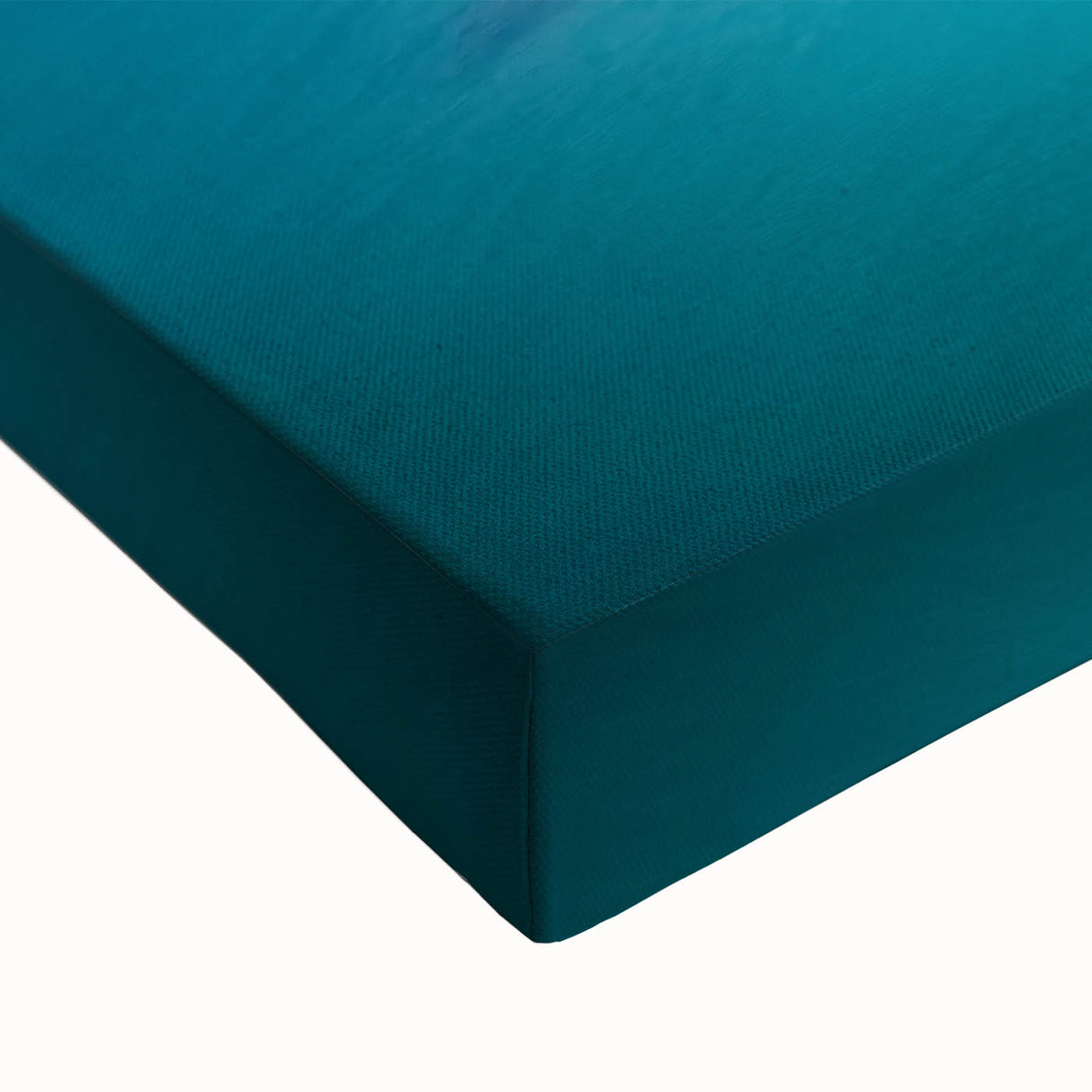 Close-up of a vibrant stretched canvas featuring a dramatic cliffside landscape with rich colors and intricate details, perfect for enhancing home decor.