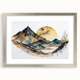 Serene Mountain Office Wall Art – Modern Corporate Wall Decor
