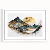 Serene Mountain Office Wall Art – Modern Corporate Wall Decor