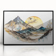 Serene Mountain Office Wall Art – Modern Corporate Wall Decor