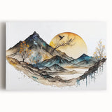 Serene Mountain Office Wall Art – Modern Corporate Wall Decor