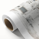 Abstract architecture wall art on rolled canvas, showcasing geometric shapes in bold colors, ideal for modern home decor. Packaged securely for delivery.