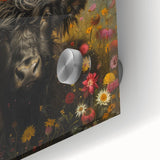 Close-up of a vibrant acrylic glass art piece featuring intricate animal designs, showcasing bold colors and fine details, perfect for modern home decor.