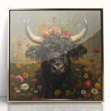 Framed acrylic artwork showcasing a stunning animal design with a gold border, ideal for adding elegance to home decor. Perfect for animal lovers and art enthusiasts.