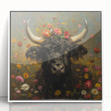 Framed acrylic artwork showcasing a colorful animal design with a white frame, perfect for modern home decor. Ideal for animal lovers and art enthusiasts.