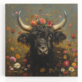 Colorful stretched canvas artwork depicting a vibrant animal design, showcasing detailed illustrations of various wildlife, perfect for enhancing home decor.