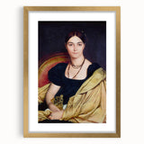 Neoclassical Art Print - Madame Duvaucey Portrait by Ingres (1807)