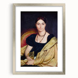 Neoclassical Art Print - Madame Duvaucey Portrait by Ingres (1807)