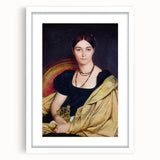 Neoclassical Art Print - Madame Duvaucey Portrait by Ingres (1807)
