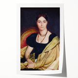 Neoclassical Art Print - Madame Duvaucey Portrait by Ingres (1807)