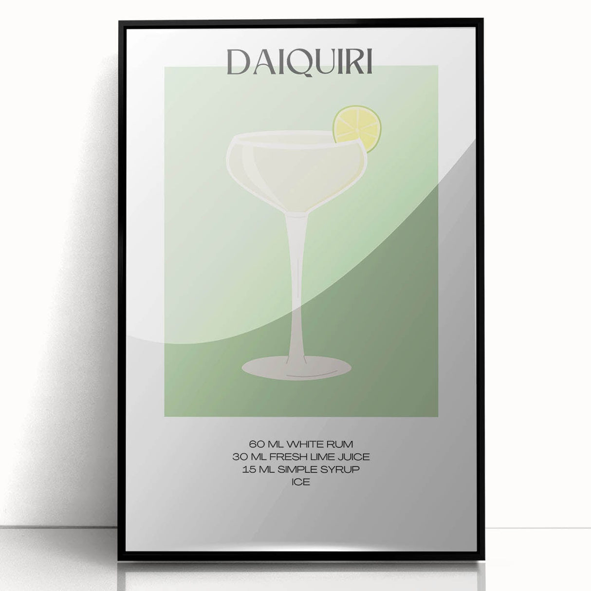 Large abstract wall art featuring mid-century modernist design in black and white tones, acrylic print framed.