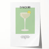 Extra large rolled print of floral art featuring vivid pink and green hues, ideal for art wall dining room decor.