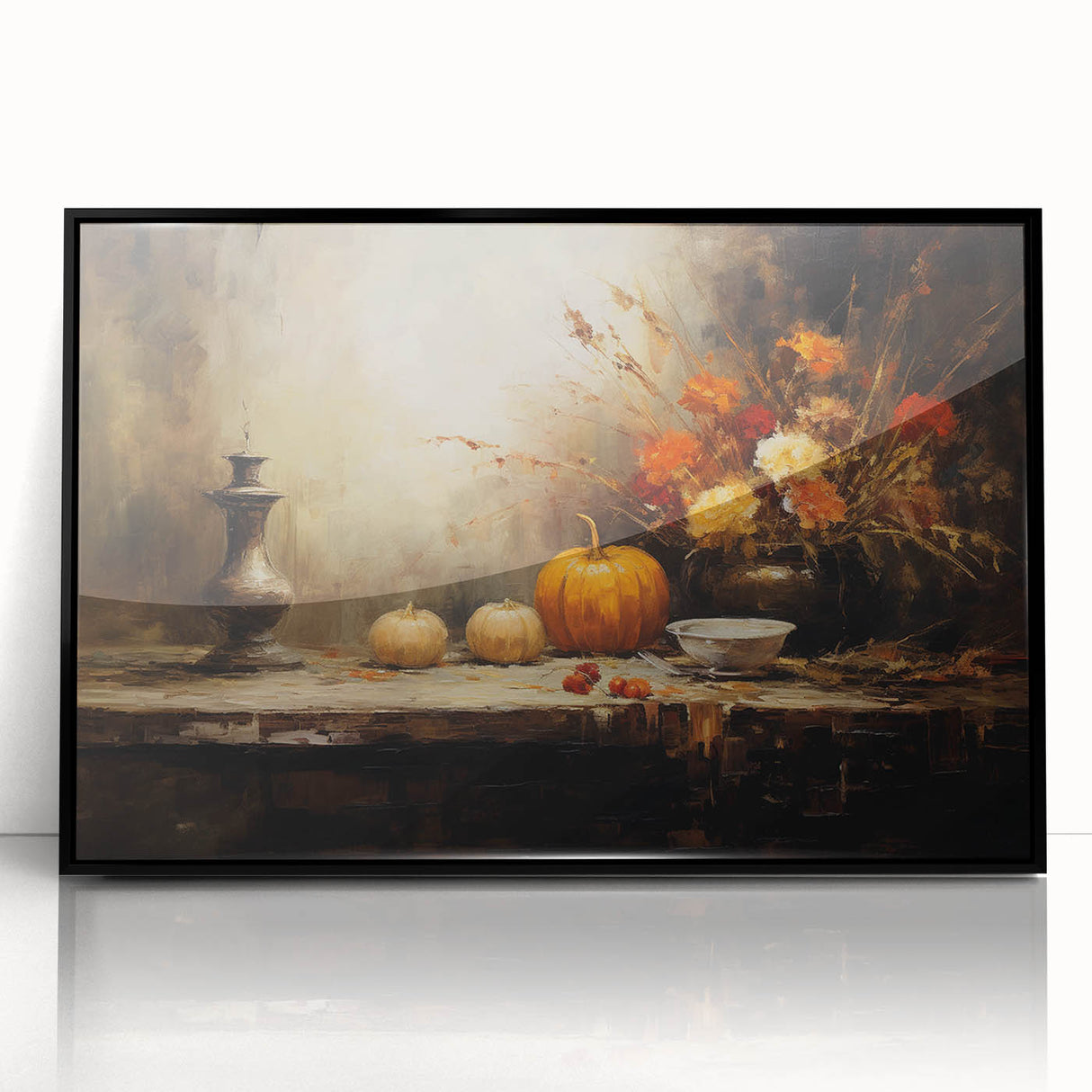 Halloween Wall Hangings - Rustic Pumpkin Still Life Art