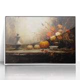 Halloween Wall Hangings - Rustic Pumpkin Still Life Art