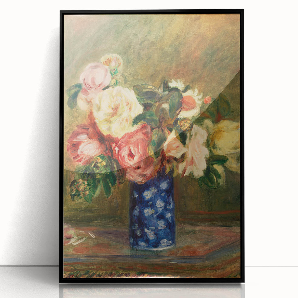 Pierre-Auguste Renoir's Bouquet of Roses - Impressionist Floral Art Print