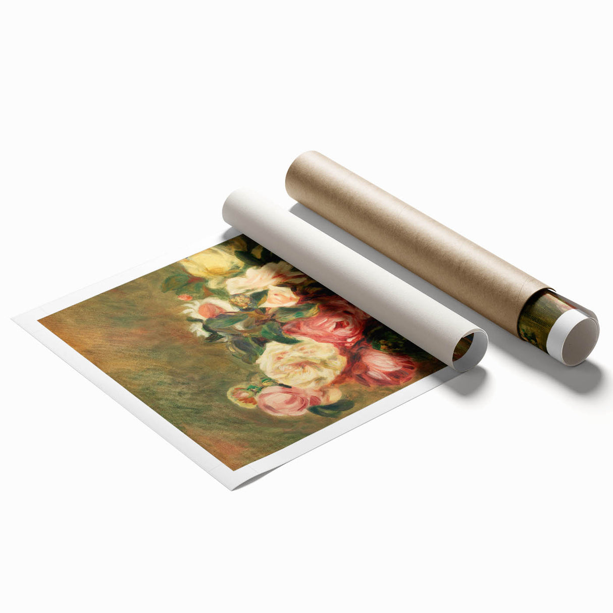 Pierre-Auguste Renoir's Bouquet of Roses - Impressionist Floral Art Print