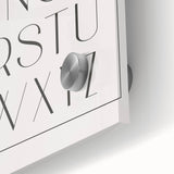 Minimalist Alphabet Nursery Wall Art – Baby Room Decor Prints