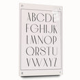 Minimalist Alphabet Nursery Wall Art – Baby Room Decor Prints