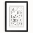 Minimalist Alphabet Nursery Wall Art – Baby Room Decor Prints