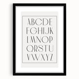 Minimalist Alphabet Nursery Wall Art – Baby Room Decor Prints