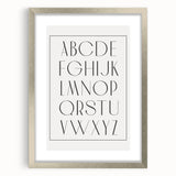 Minimalist Alphabet Nursery Wall Art – Baby Room Decor Prints