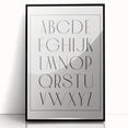 Minimalist Alphabet Nursery Wall Art – Baby Room Decor Prints