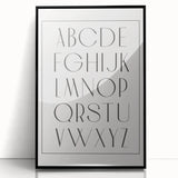 Minimalist Alphabet Nursery Wall Art – Baby Room Decor Prints