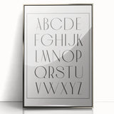 Minimalist Alphabet Nursery Wall Art – Baby Room Decor Prints