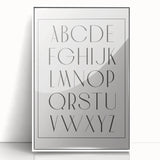 Minimalist Alphabet Nursery Wall Art – Baby Room Decor Prints