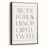 Minimalist Alphabet Nursery Wall Art – Baby Room Decor Prints