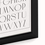 Minimalist Alphabet Nursery Wall Art – Baby Room Decor Prints