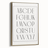 Minimalist Alphabet Nursery Wall Art – Baby Room Decor Prints