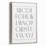 Minimalist Alphabet Nursery Wall Art – Baby Room Decor Prints