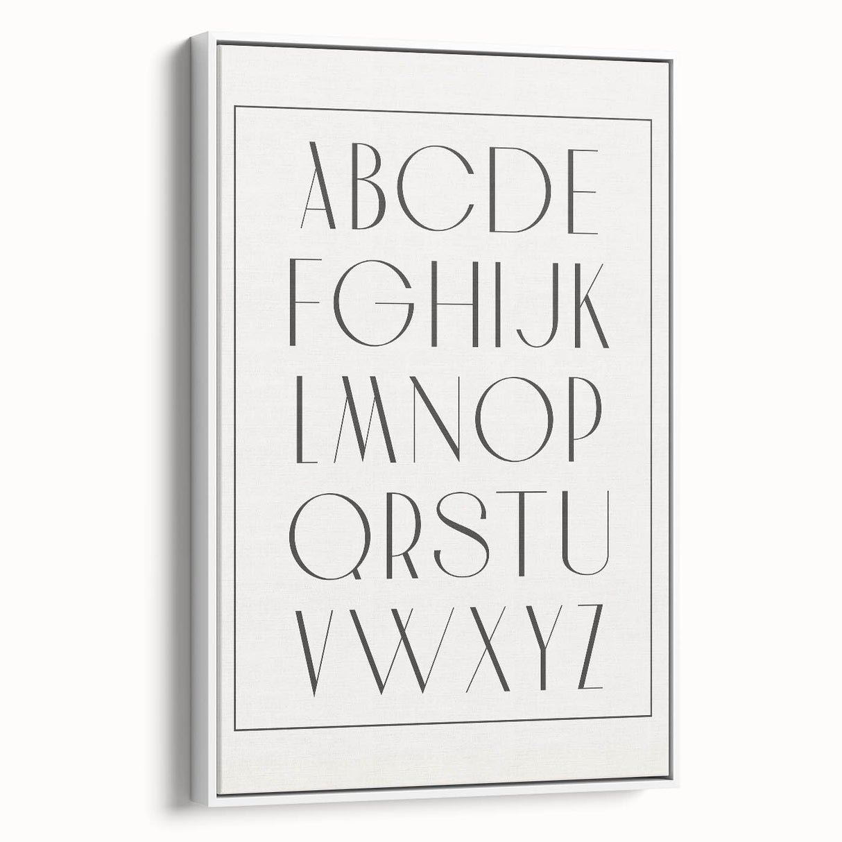 Minimalist Alphabet Nursery Wall Art – Baby Room Decor Prints
