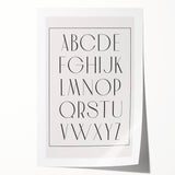 Minimalist Alphabet Nursery Wall Art – Baby Room Decor Prints