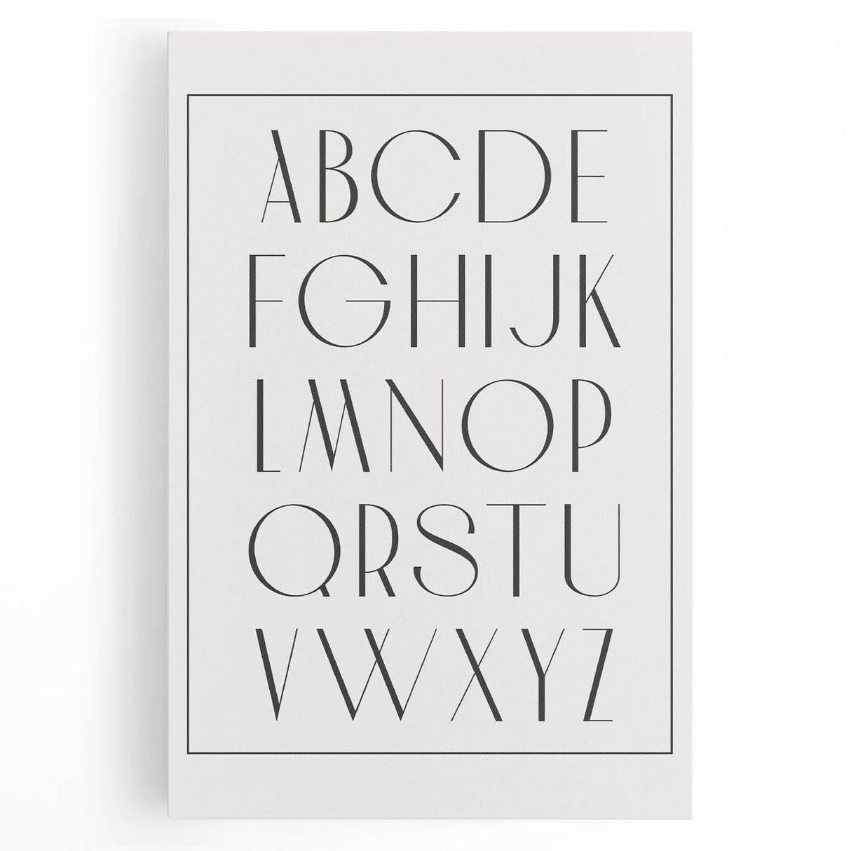 Minimalist Alphabet Nursery Wall Art – Baby Room Decor Prints