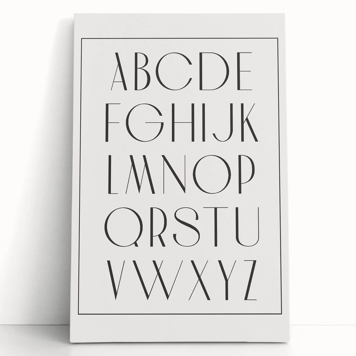 Minimalist Alphabet Nursery Wall Art – Baby Room Decor Prints