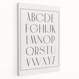 Minimalist Alphabet Nursery Wall Art – Baby Room Decor Prints