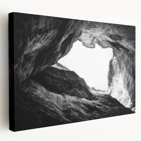 Vibrant stretched canvas artwork depicting a stunning landscape of canyons in rich earthy tones, perfect for home decor or office spaces, showcasing dynamic depth and texture.