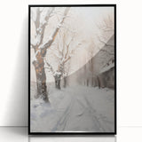 Framed acrylic landscape artwork showcasing a serene natural scene with vibrant colors, set in a sleek black frame, perfect for modern home decor.