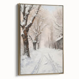 Framed canvas artwork showcasing a vibrant landscape design with gold accents, viewed from the side, perfect for enhancing modern home decor. Ideal for art enthusiasts and interior decorators seeking elegant wall decorations.