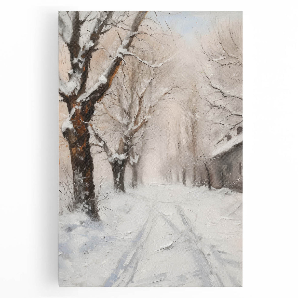 Stretched canvas artwork showcasing a vibrant landscape design with rich colors and intricate details, ideal for home decor and interior design enthusiasts.