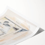 Modern Wall Art Print - Bermuda Stairway by Charles Demuth - Minimalist Decor