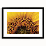 Extra large abstract art print featuring vibrant, colorful textures on a black framed canvas, ideal for living room decor.