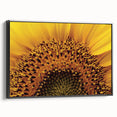 Black and white framed canvas featuring a close-up floral design, ideal for bedroom landscape art.