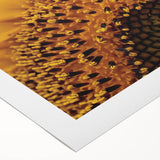 Art deco poster of vibrant floral design on rolled canvas, suitable for dining room or bathroom wall art.