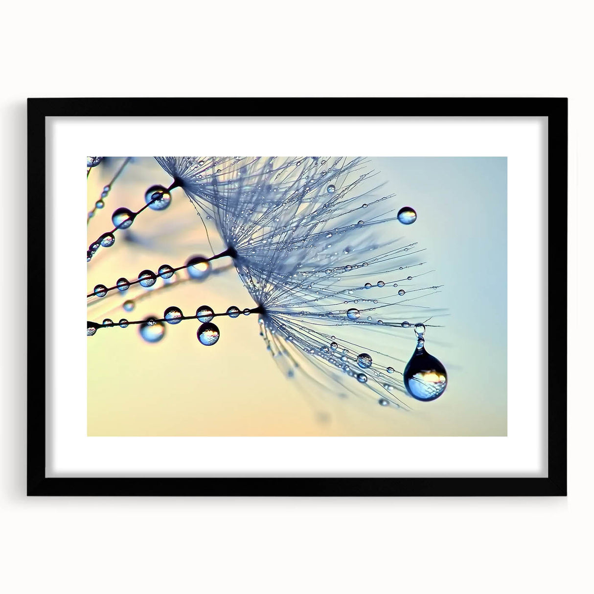 Extra large colorful abstract art print featuring textured swirls, ideal for living room decor, in a black frame.